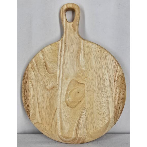 HEARTH & HAND WITH MAGNOLIA 10 " ROUND PADDLE BOARD W/ BEVELED EDGE - RUBBERWOOD - Picture 2 of 10